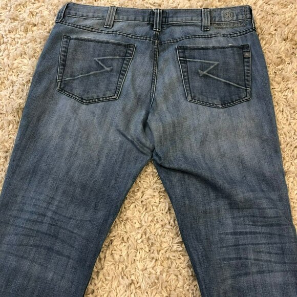 Rock & Republic Jeans Men's Sz 38"x30" Distressed Medium Wash - Picture 5 of 9